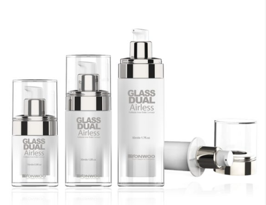 50 ml Glass Dual Airless Bottles